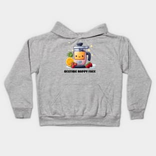 Fruit Juicer Resting Happy Face Funny Health Novelty Kids Hoodie